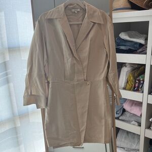 Vince Beige Blazer Dress